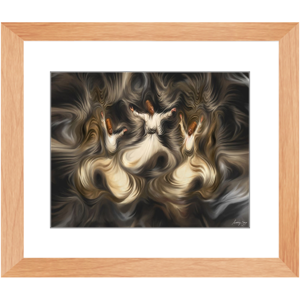 Sufi Trio by Siddiqa Juma - Framed Art Print