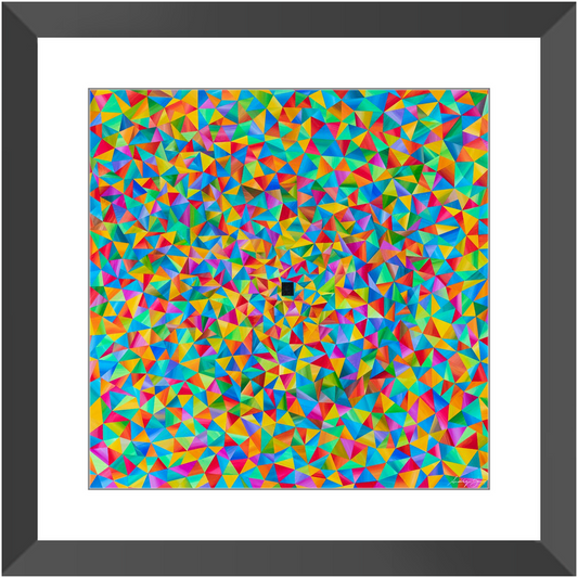 Origami by Siddiqa Juma - Framed Print