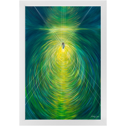 Divine Illumination by Siddiqa Juma - Framed Art Print