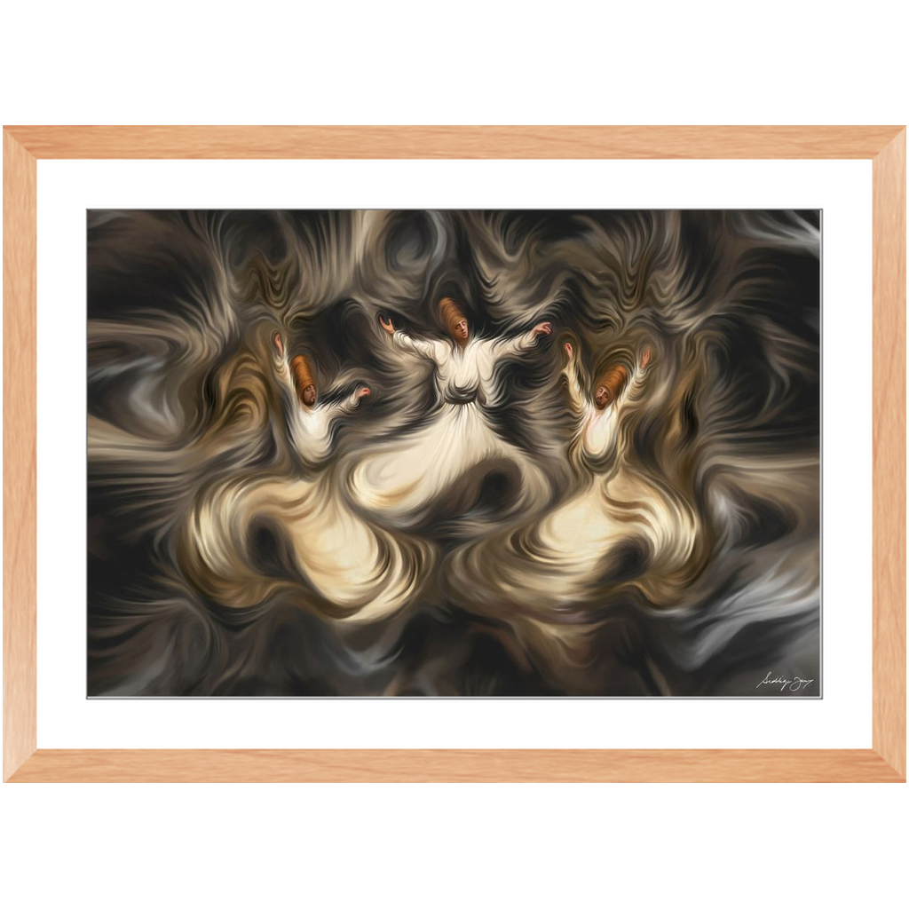 Sufi Trio by Siddiqa Juma - Framed Art Print