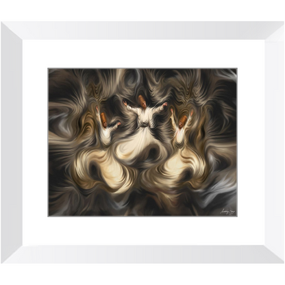 Sufi Trio by Siddiqa Juma - Framed Art Print