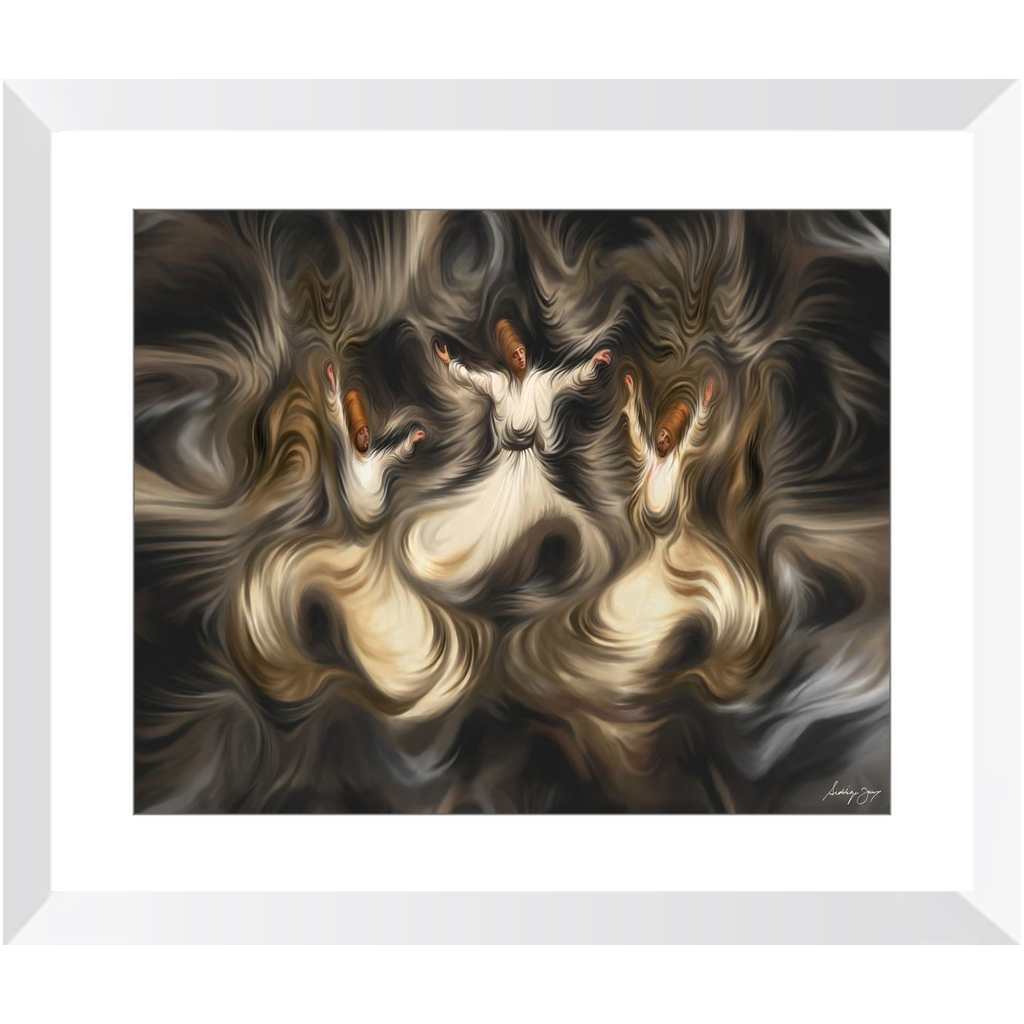 Sufi Trio by Siddiqa Juma - Framed Art Print