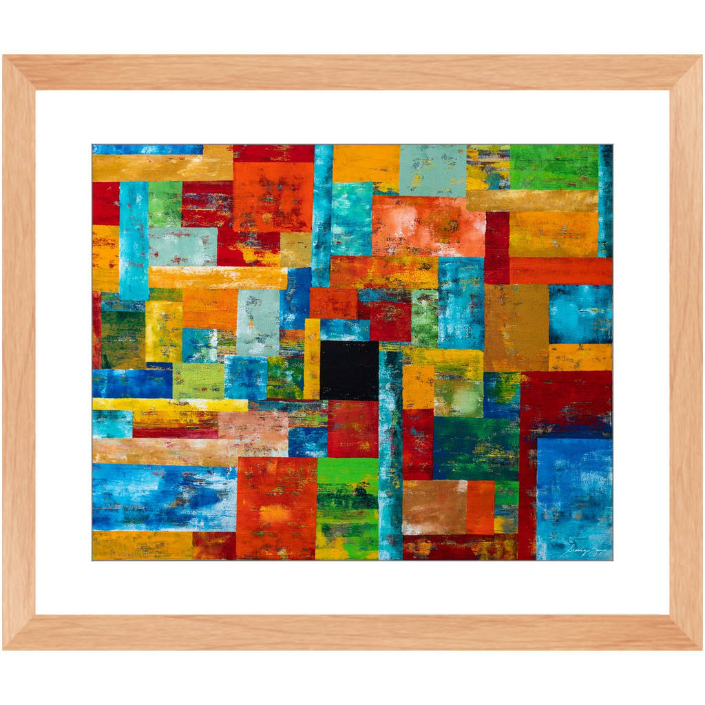 Beyond Boundaries  by Siddiqa Juma - Framed Art Print