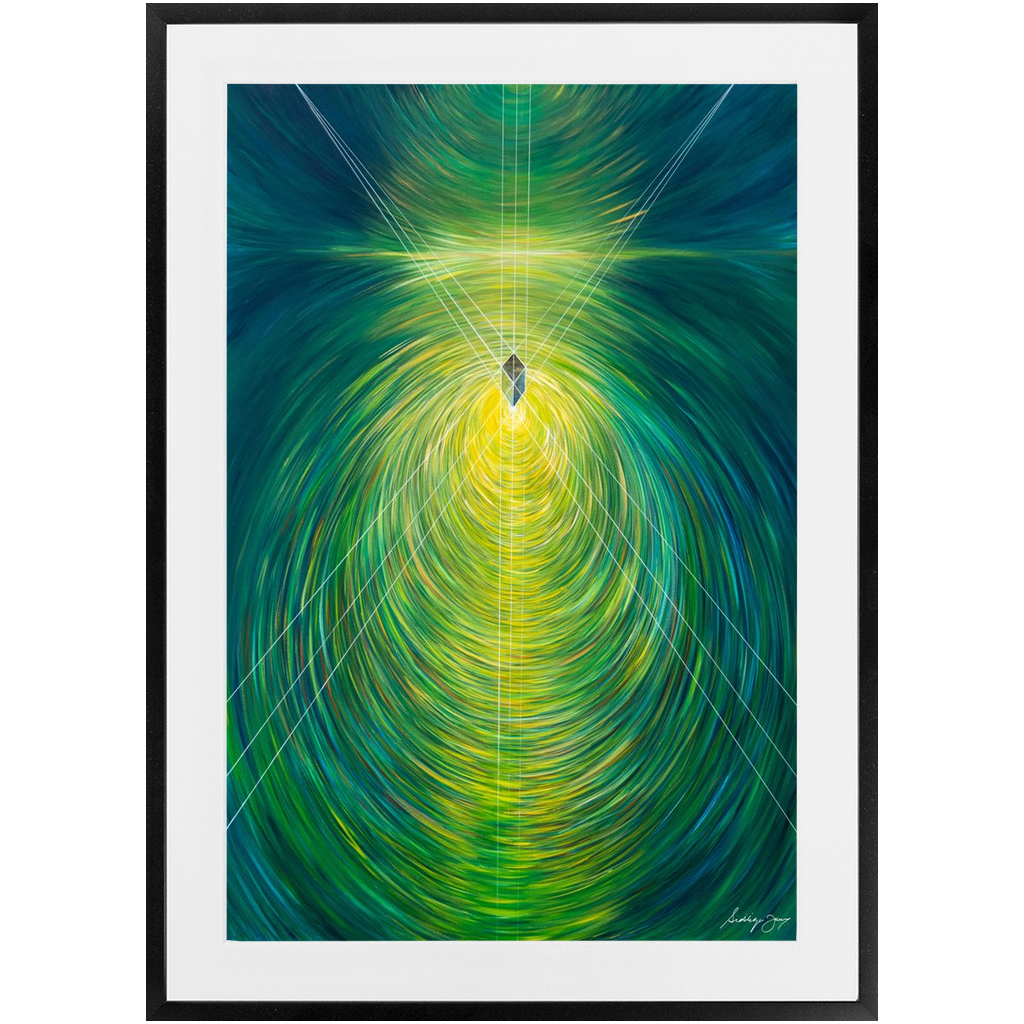 Divine Illumination by Siddiqa Juma - Framed Art Print