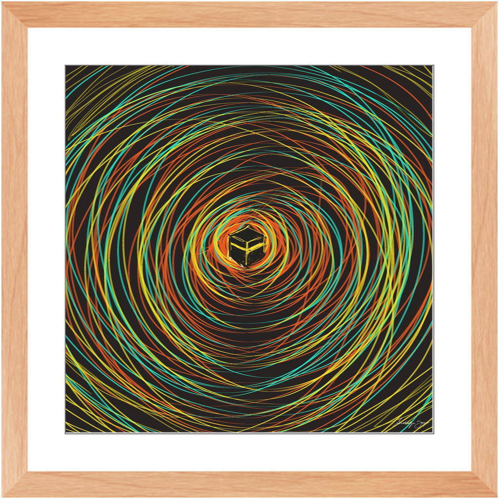 Chaotic Calm by Siddiqa Juma - Framed Art Print