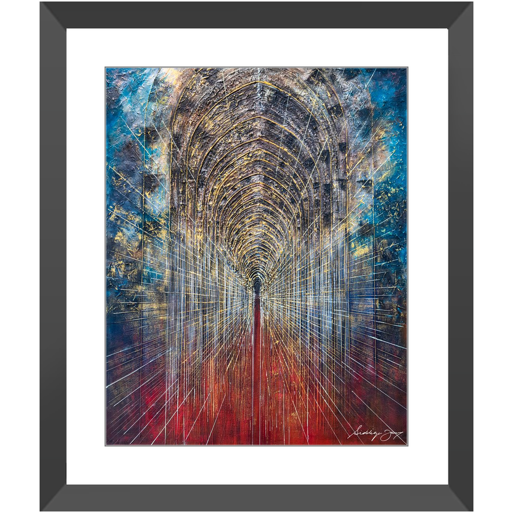 Arches de révélation par Siddiqa Juma - Impression artistique encadrée