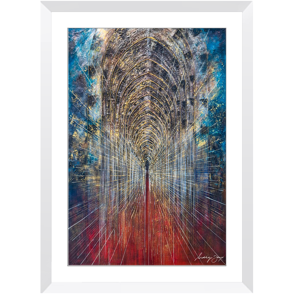 Arches de révélation par Siddiqa Juma - Impression artistique encadrée