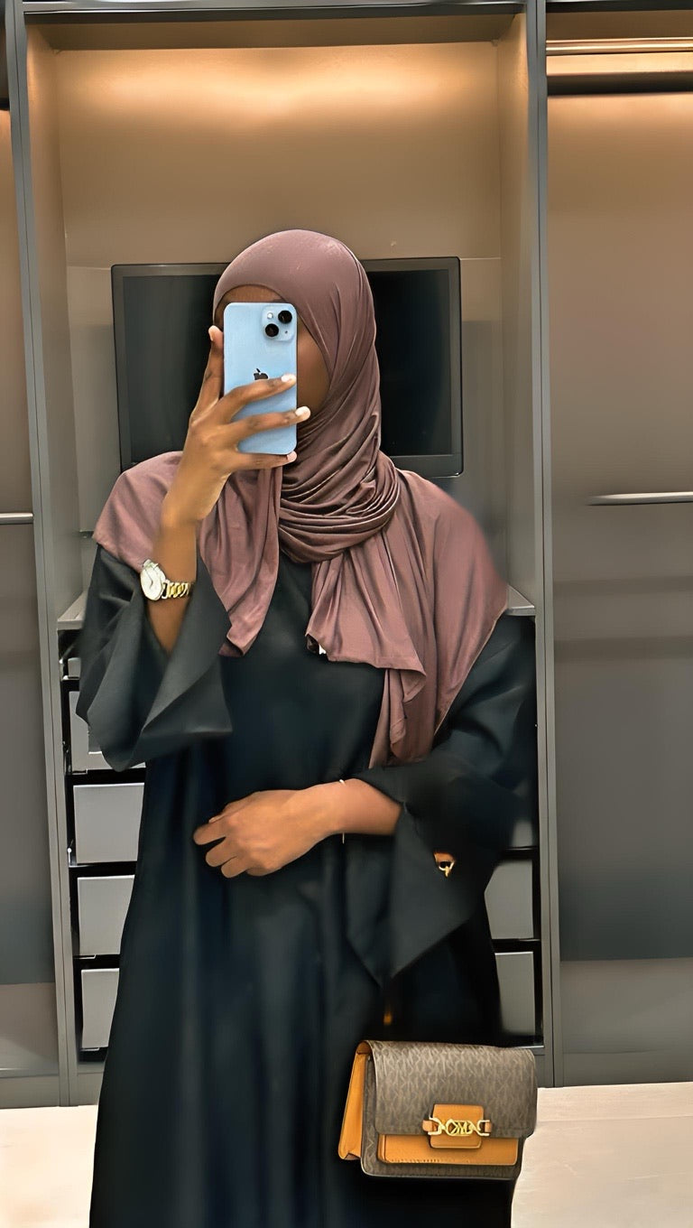 Premium -Qualität Jersey Hijab - Dark Mauve