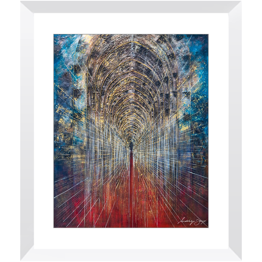 Arches de révélation par Siddiqa Juma - Impression artistique encadrée