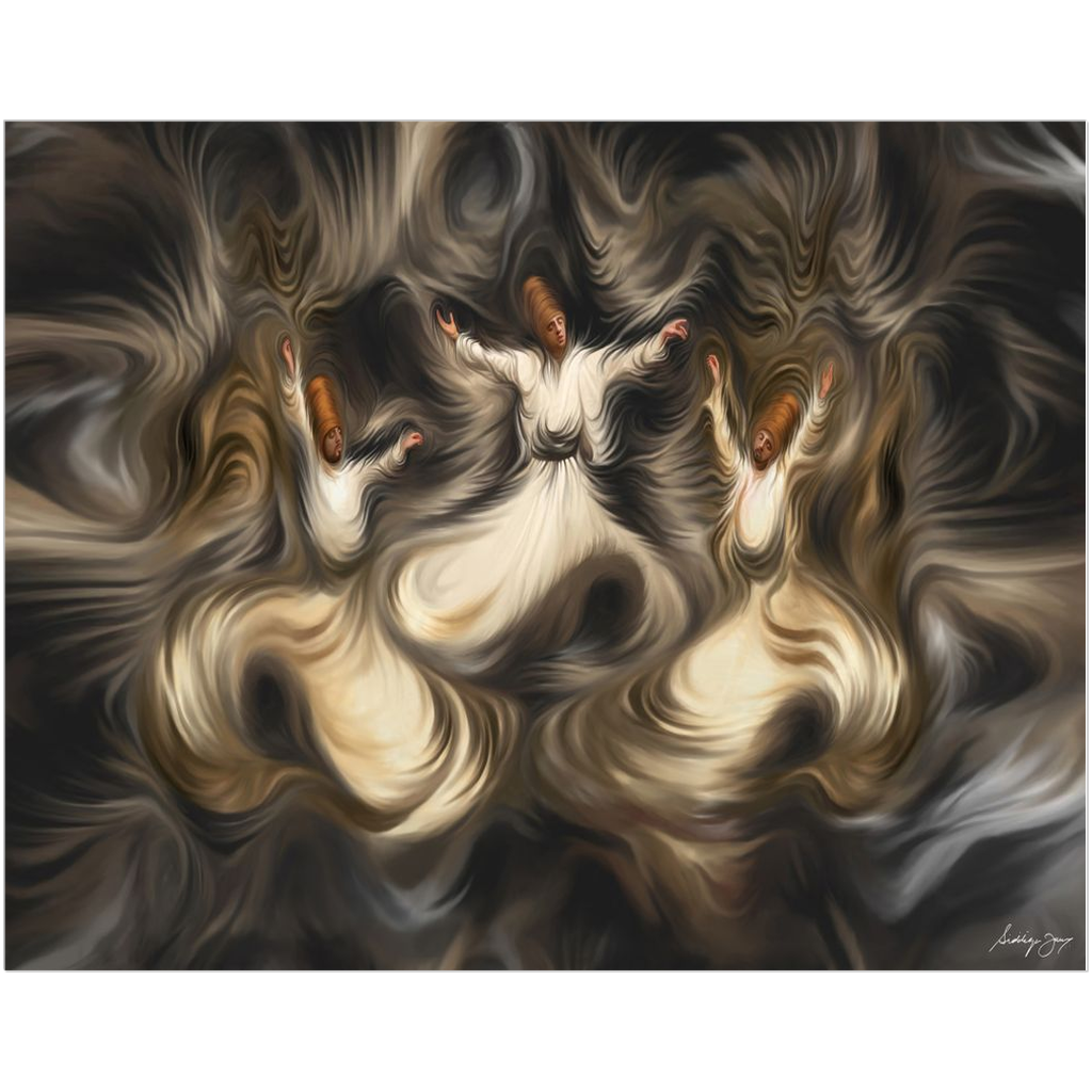 Sufi Trio by Siddiqa Juma - Art Print