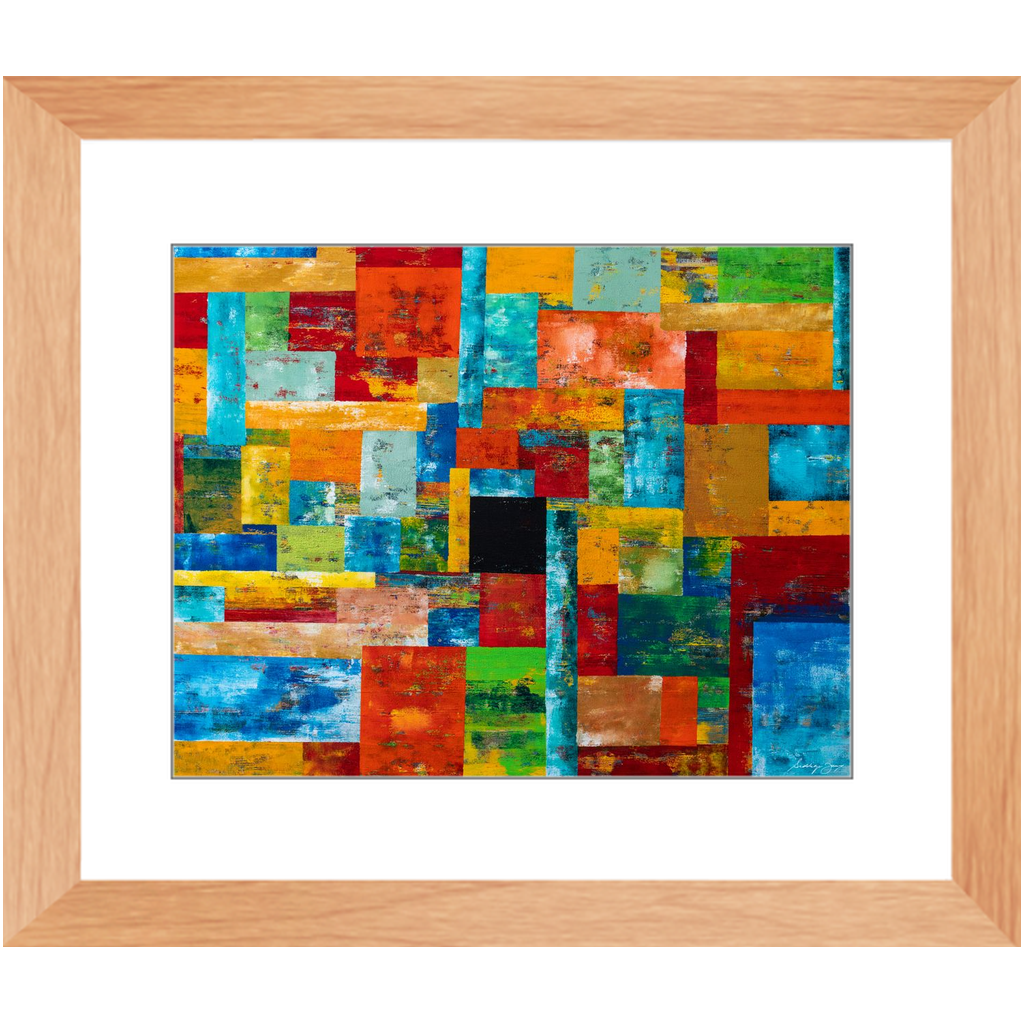 Beyond Boundaries  by Siddiqa Juma - Framed Art Print