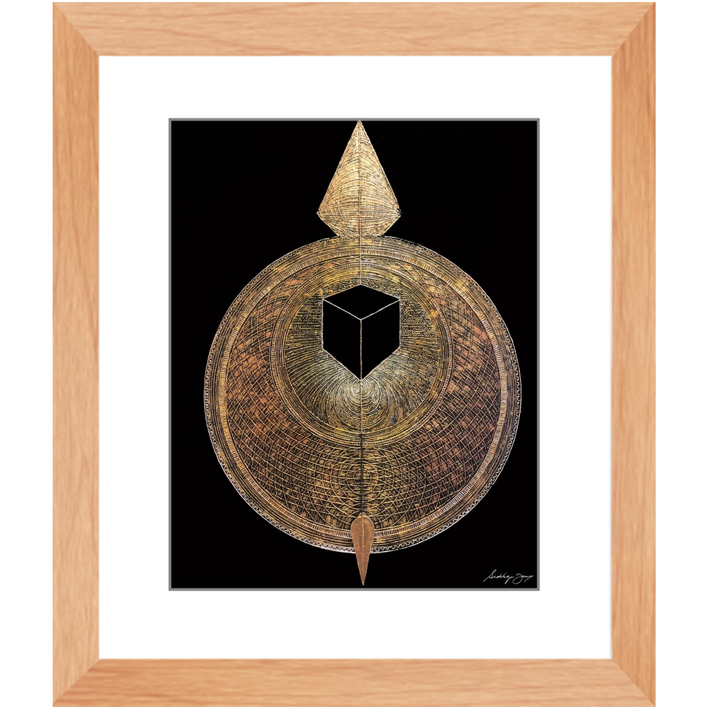 Compass веры Siddiqa Juma - Pramed Art Print