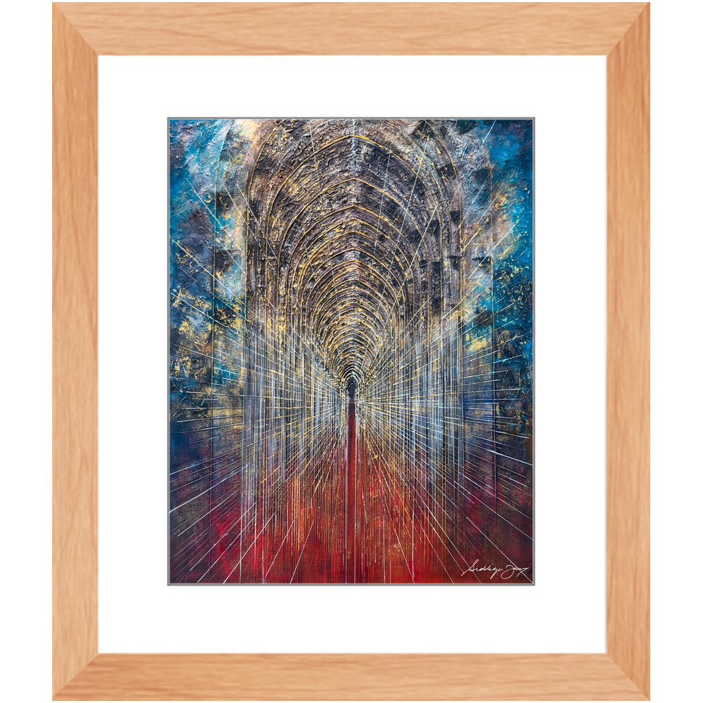 Arches of Revelation by Siddiqa Juma - Framed Art Print