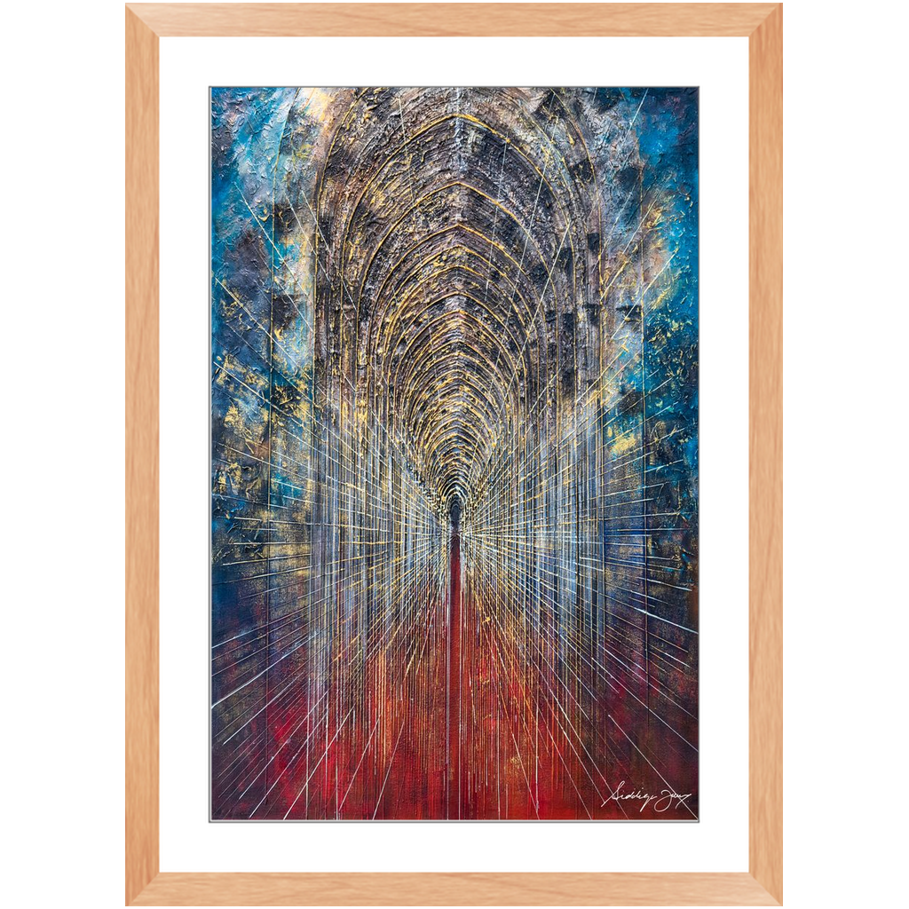 Arches de révélation par Siddiqa Juma - Impression artistique encadrée