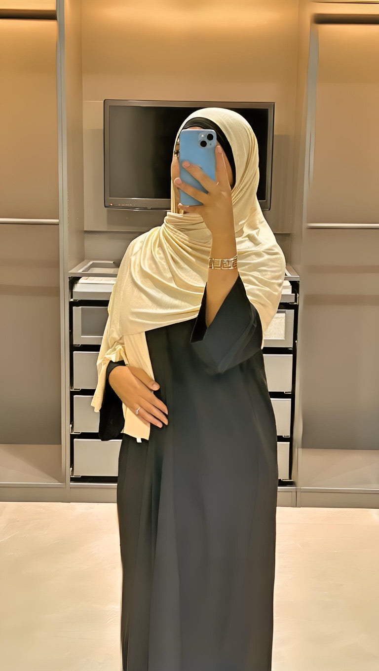 Premium -Qualität Jersey Hijab_Nude Farbe