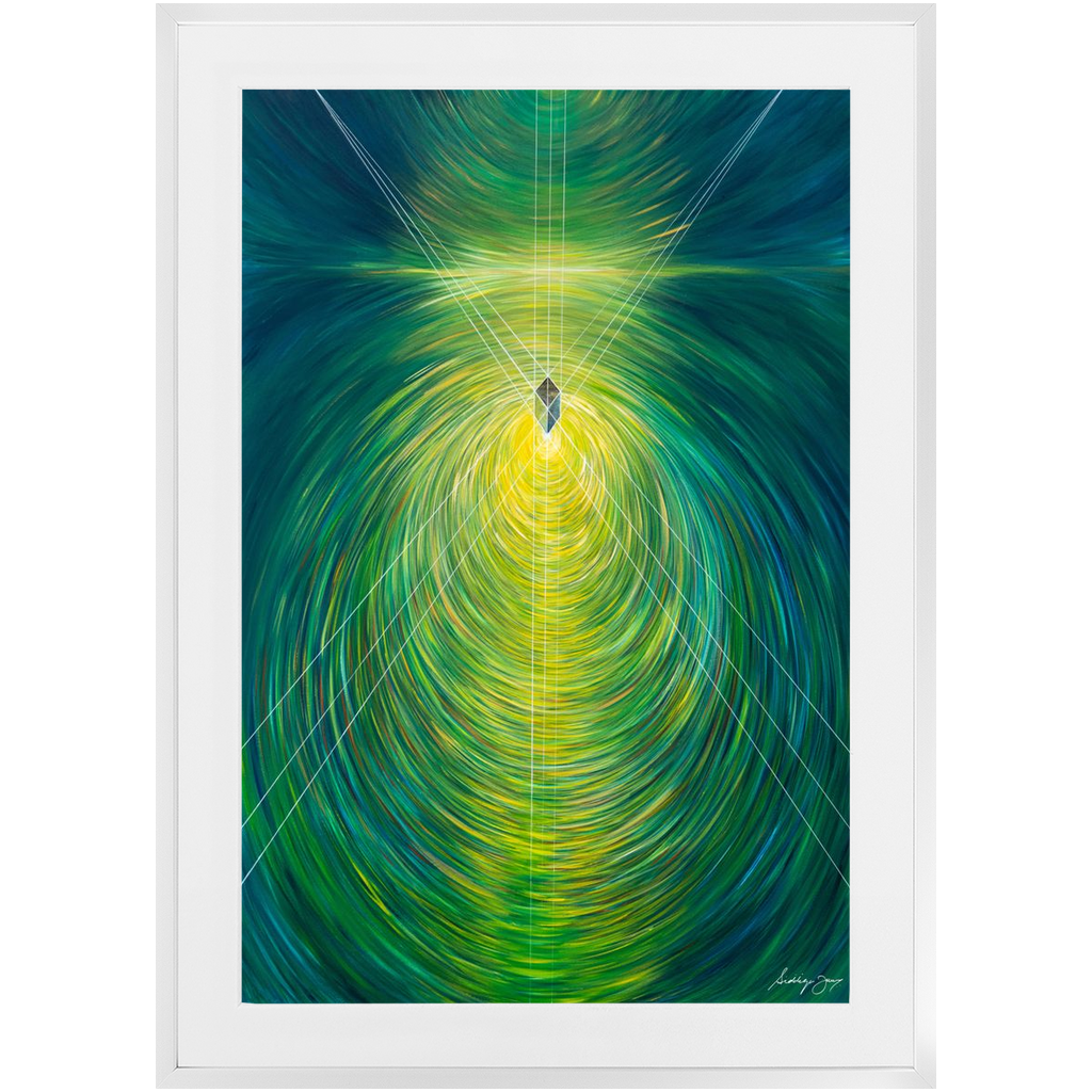 Divine Illumination by Siddiqa Juma - Framed Art Print