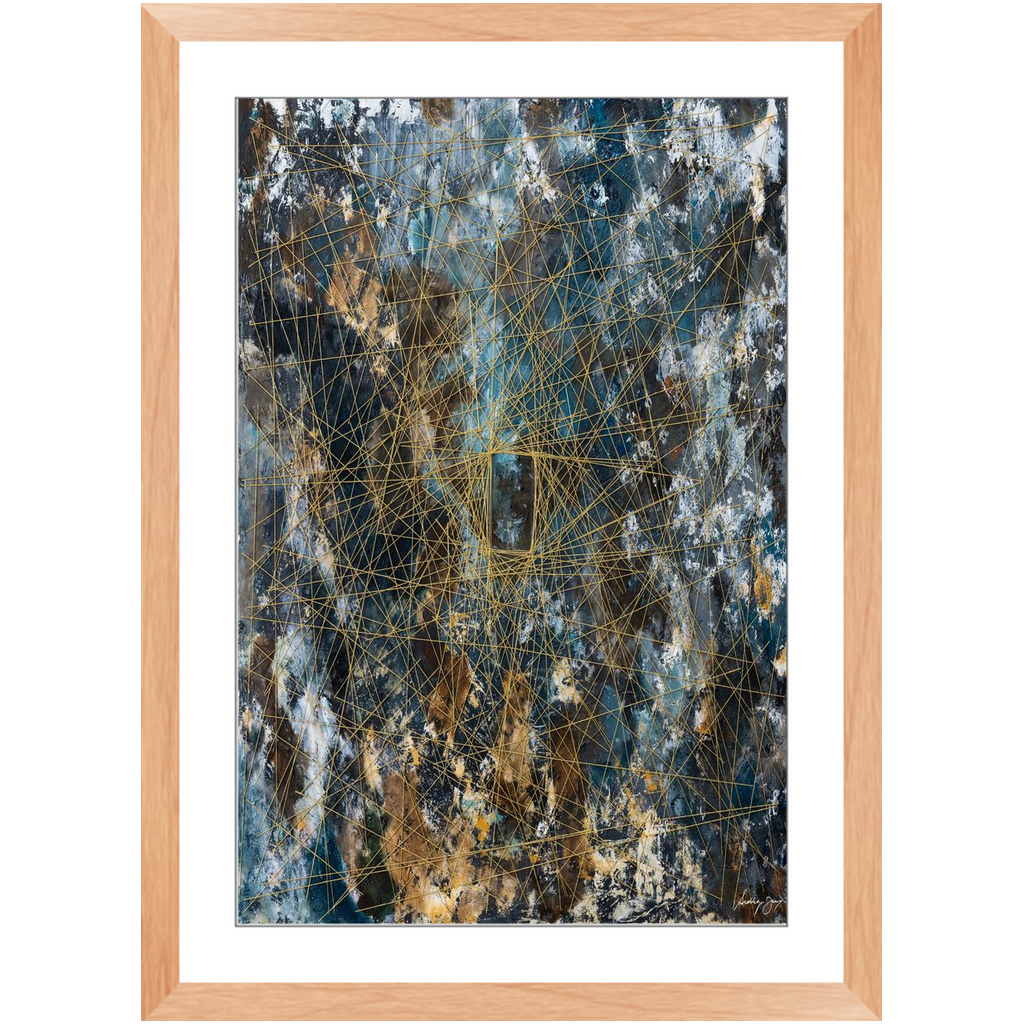 Threads of Unity by Siddiqa Juma - Framed Art Print