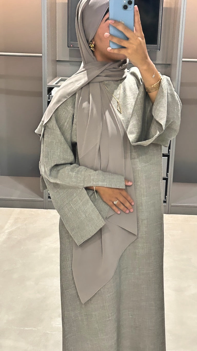 Abaya + Hijab Lahna - Brownish