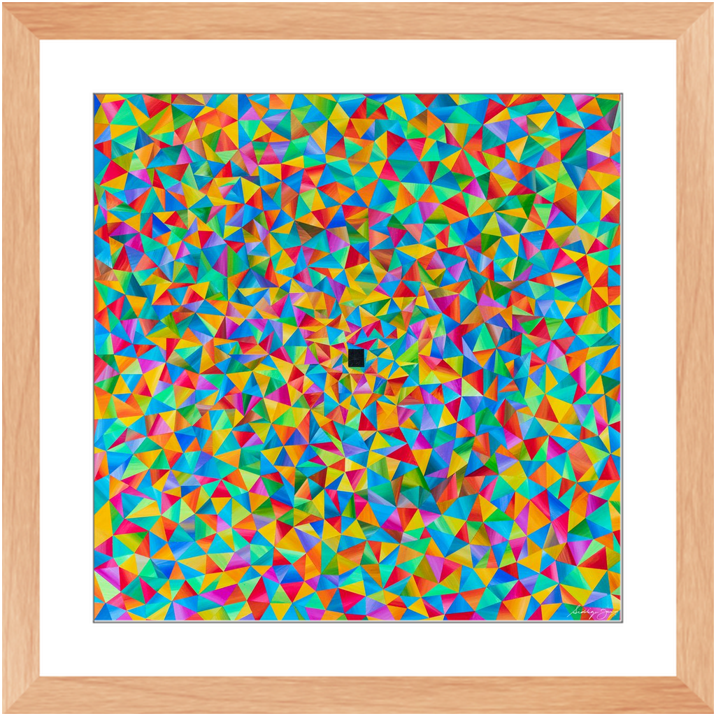 Origami by Siddiqa Juma - Framed Print