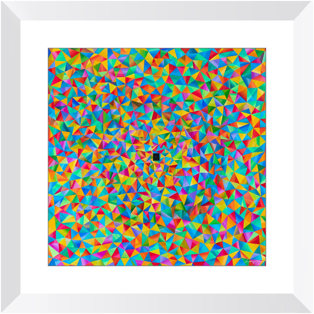 Origami by Siddiqa Juma - Framed Print