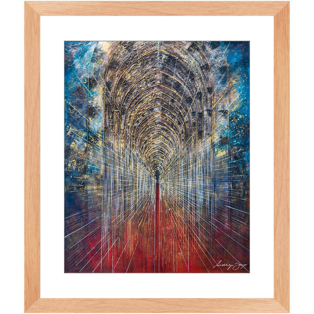 Arches de révélation par Siddiqa Juma - Impression artistique encadrée