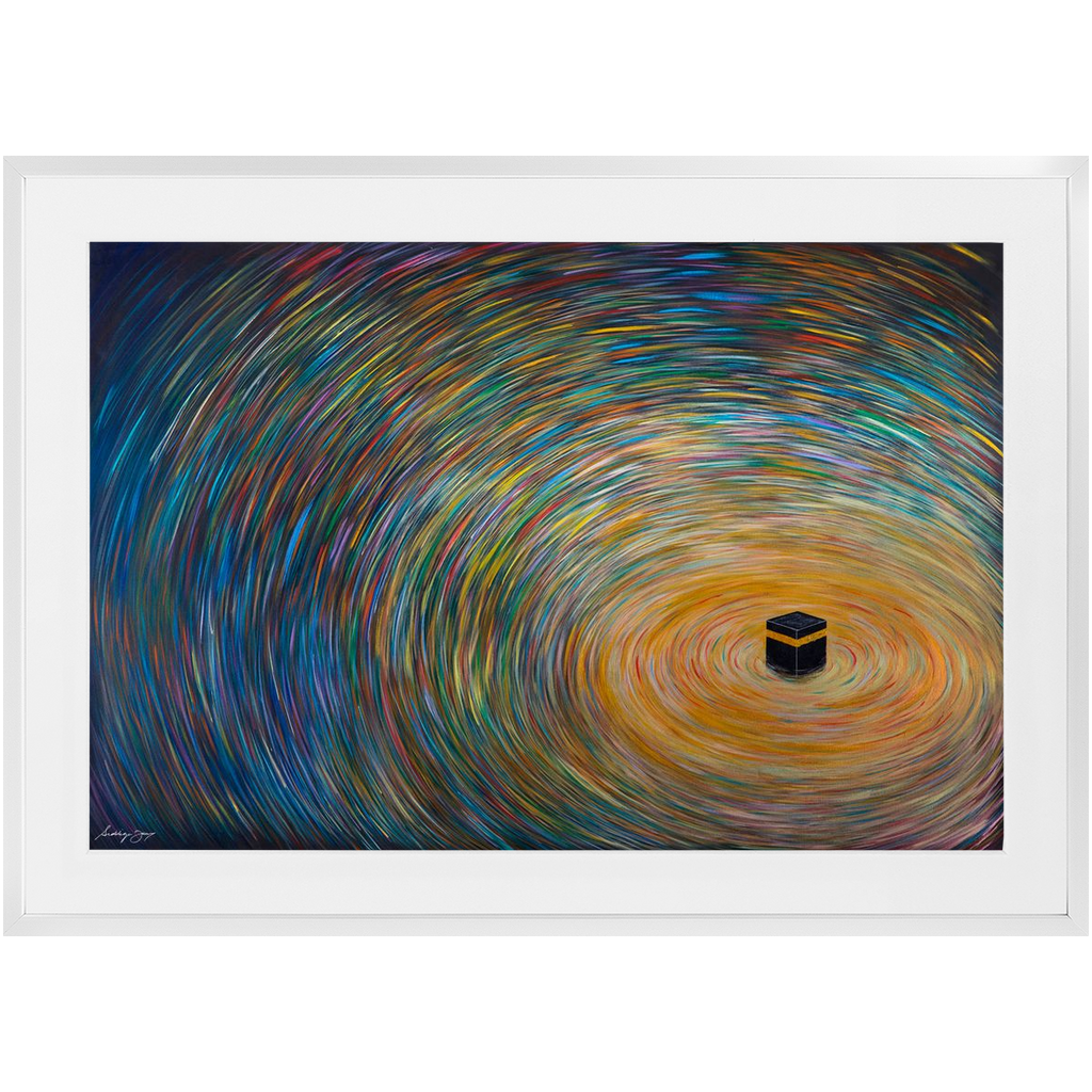 Sacred Swirl oleh Siddiqa Juma - Print Art Framed