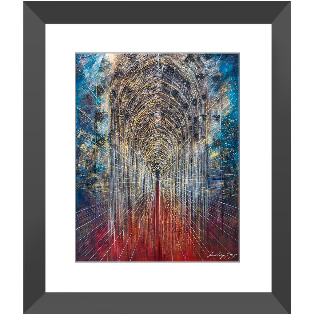 Arches of Revelation by Siddiqa Juma - Framed Art Print