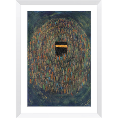 Shoulder to Shoulder by Siddiqa Juma - Framed Art Print