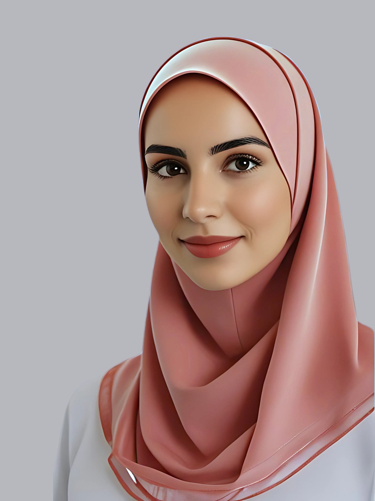 HIJAB PREMIUM EN MUSULINE - BLUSH 