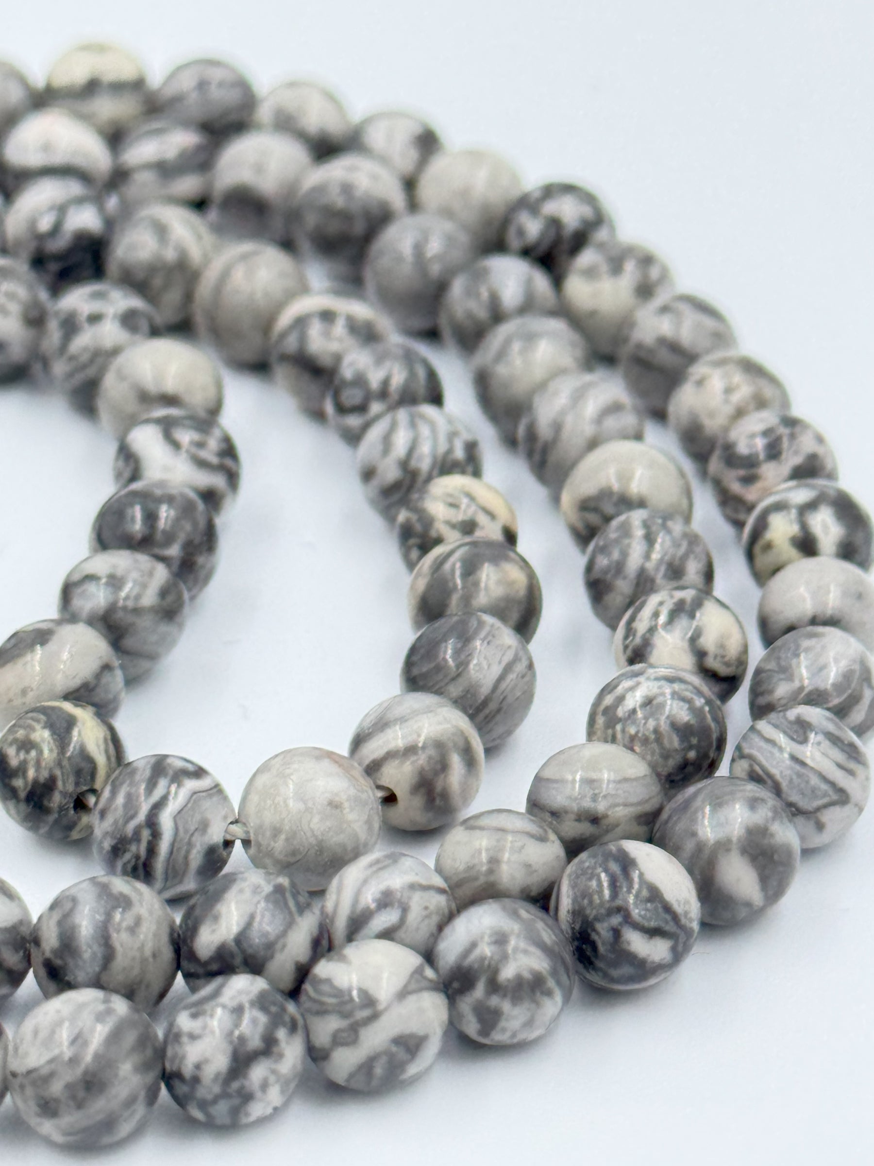 Tasbeeh - Grey 99 beads inspired by the Holy Quran