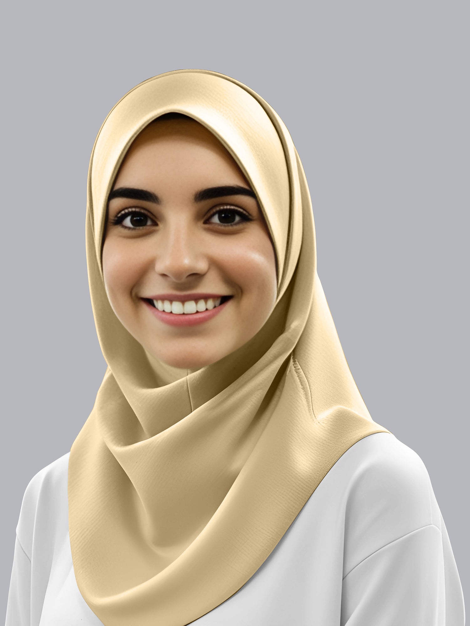 HIJAB EN JERSEY DE QUALITÉ PREMIUM - COULEUR NUDE 