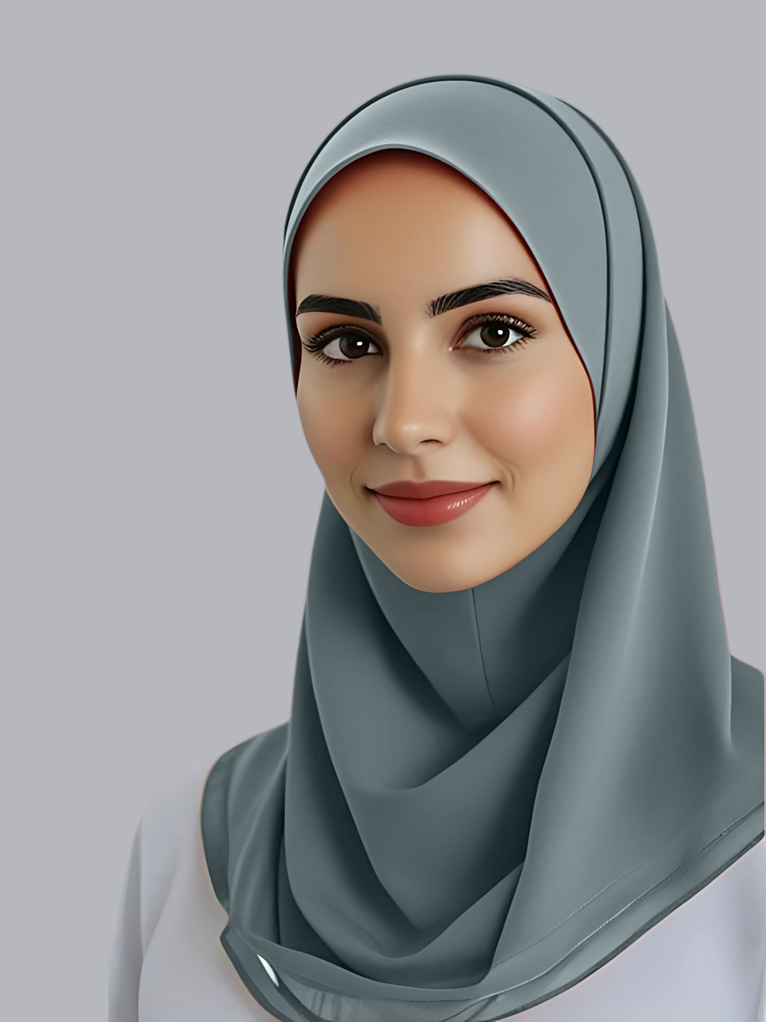 PREMIUM HIJAB MUSLIN - SCHIEFERBLAU 