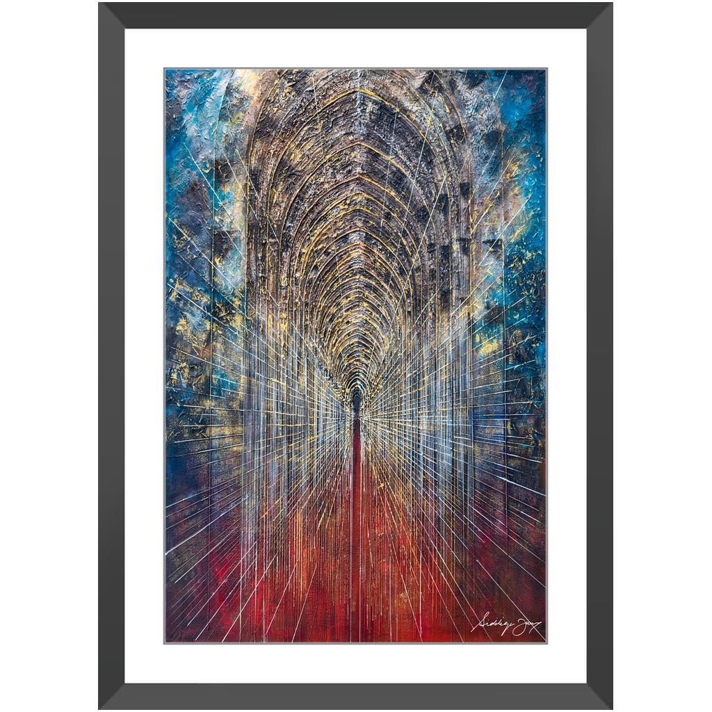 Arches de révélation par Siddiqa Juma - Impression artistique encadrée