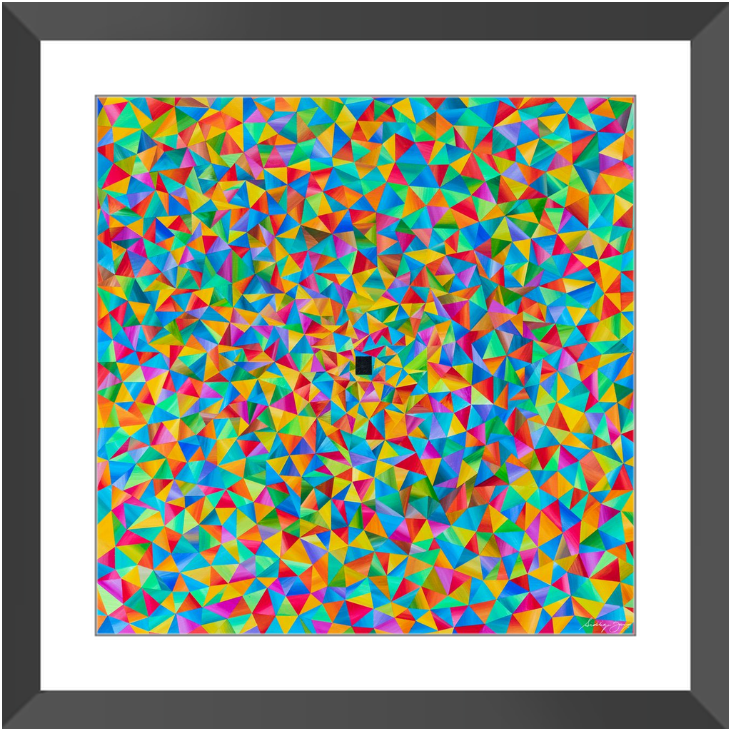 Origami by Siddiqa Juma - Framed Print