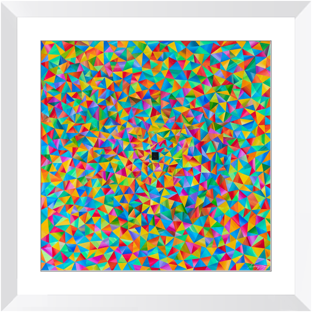 Origami by Siddiqa Juma - Framed Print