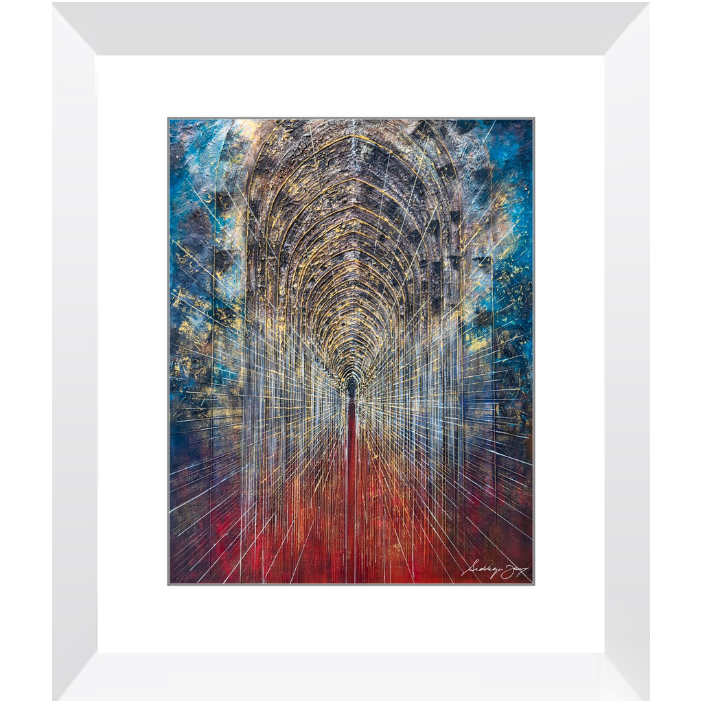 Arches de révélation par Siddiqa Juma - Impression artistique encadrée