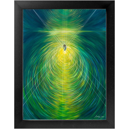 Divine Illumination by Siddiqa Juma - Framed Art Print