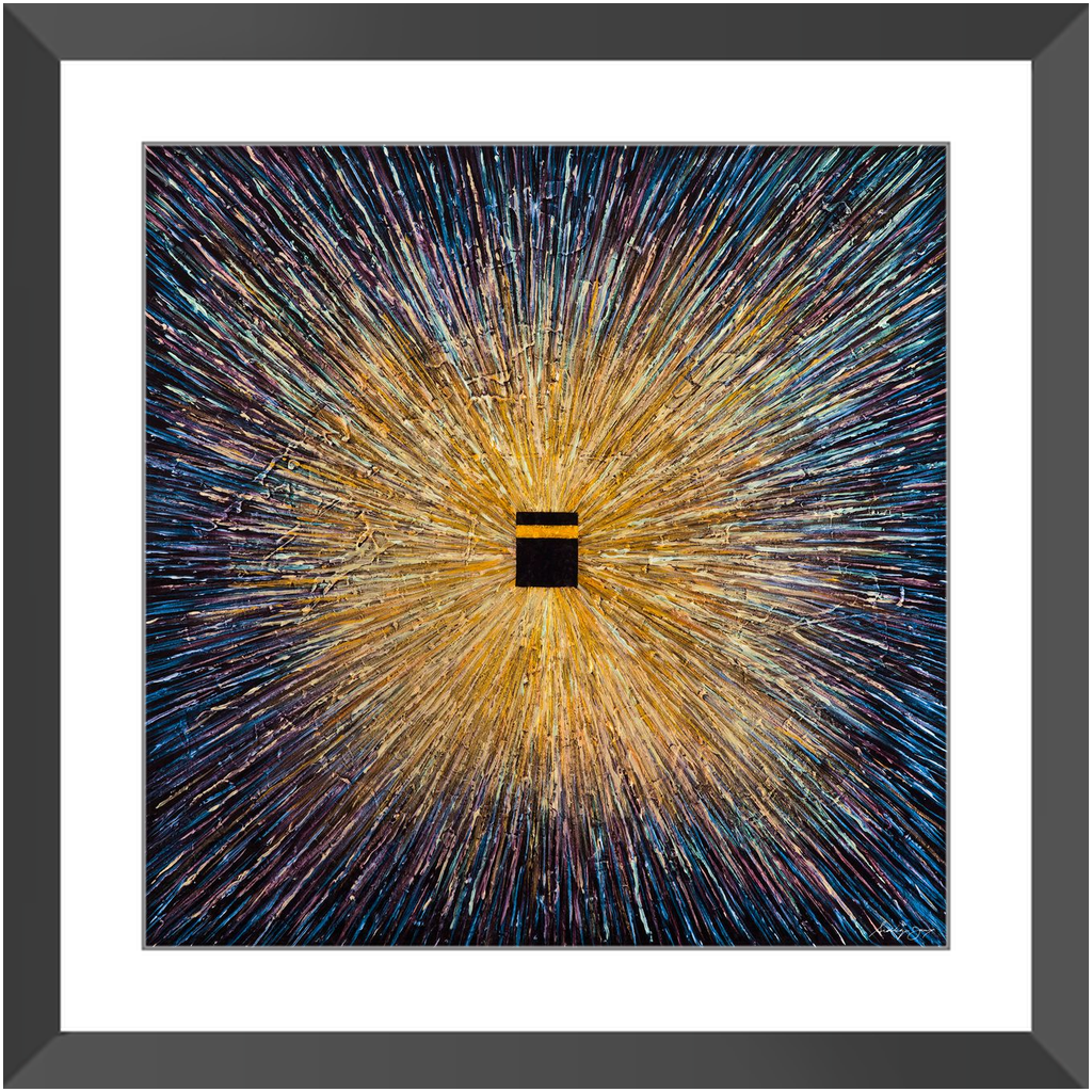 Supernova von Siddiqa Juma - gerahmter Kunstdruck