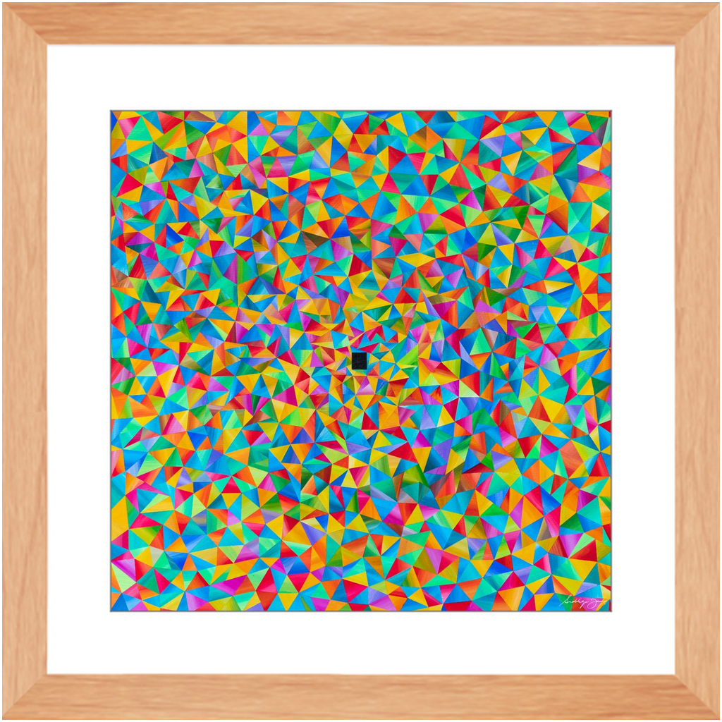 Origami by Siddiqa Juma - Framed Print