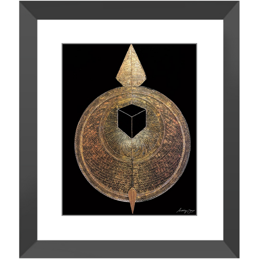 Compass веры Siddiqa Juma - Pramed Art Print