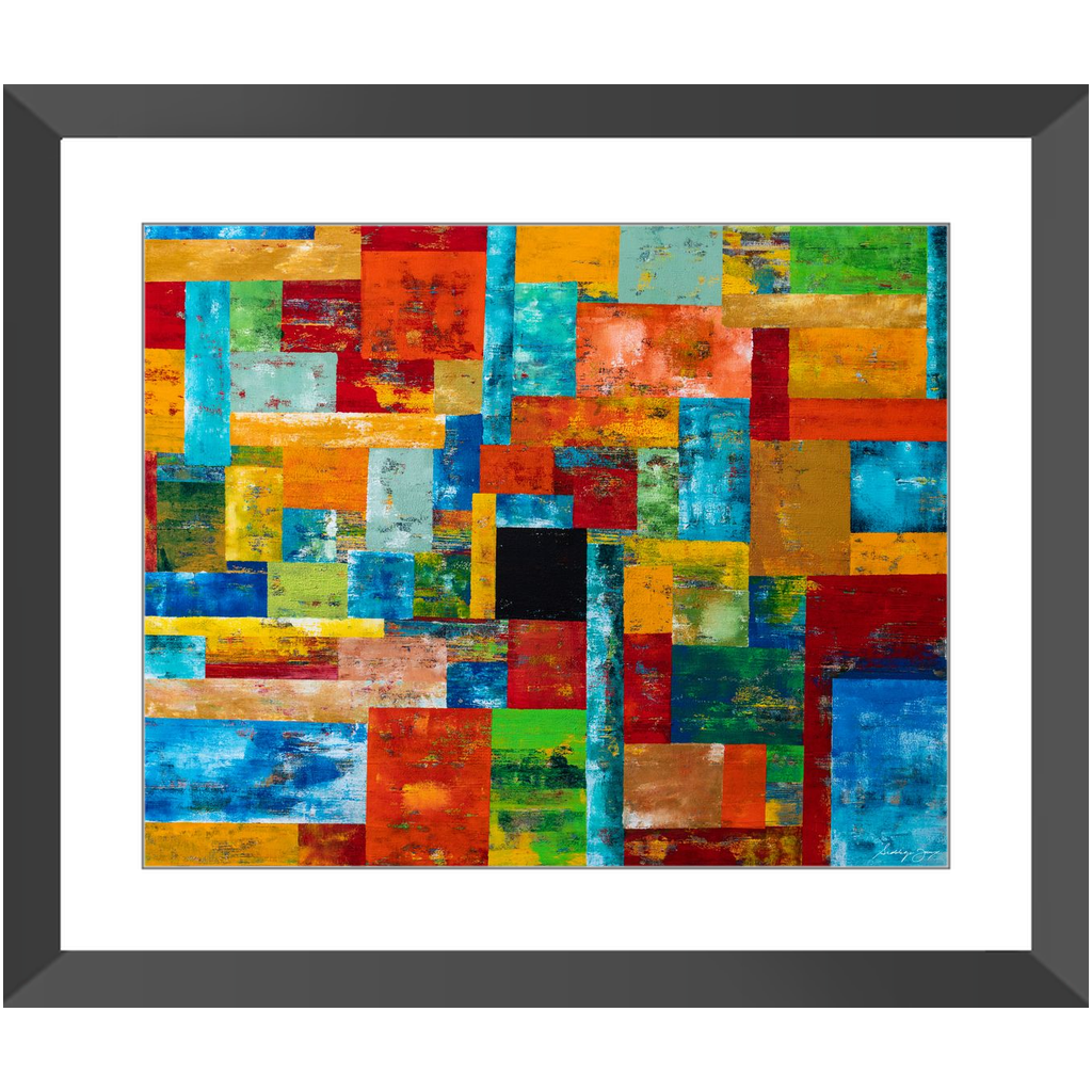 Beyond Boundaries  by Siddiqa Juma - Framed Art Print