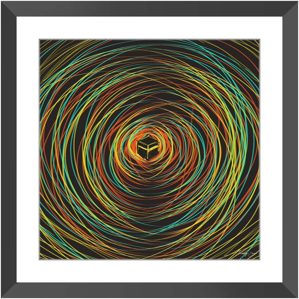 Chaotic Calm by Siddiqa Juma - Framed Art Print