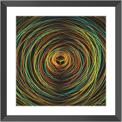 Chaotic Calm by Siddiqa Juma - Framed Art Print