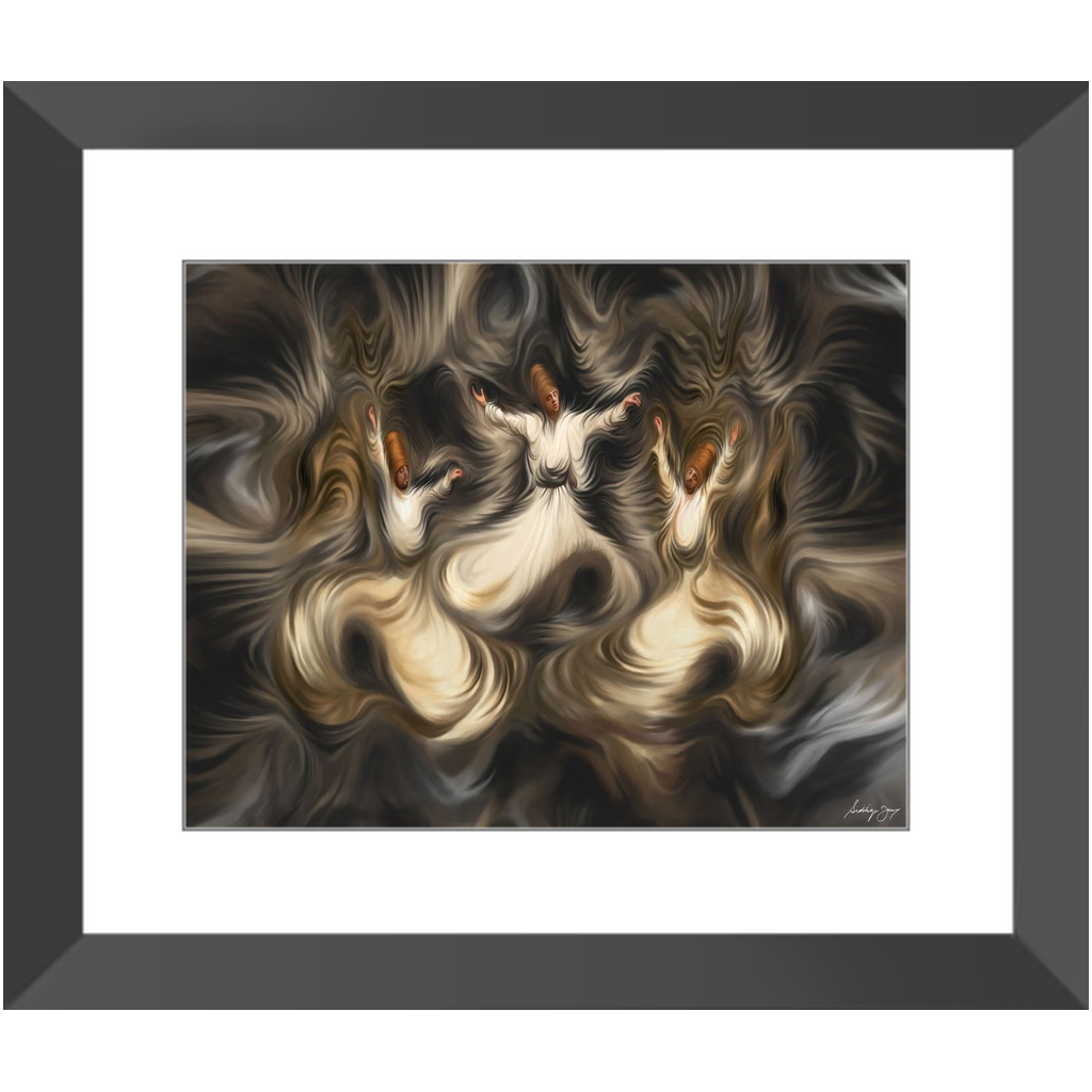 Sufi Trio by Siddiqa Juma - Framed Art Print